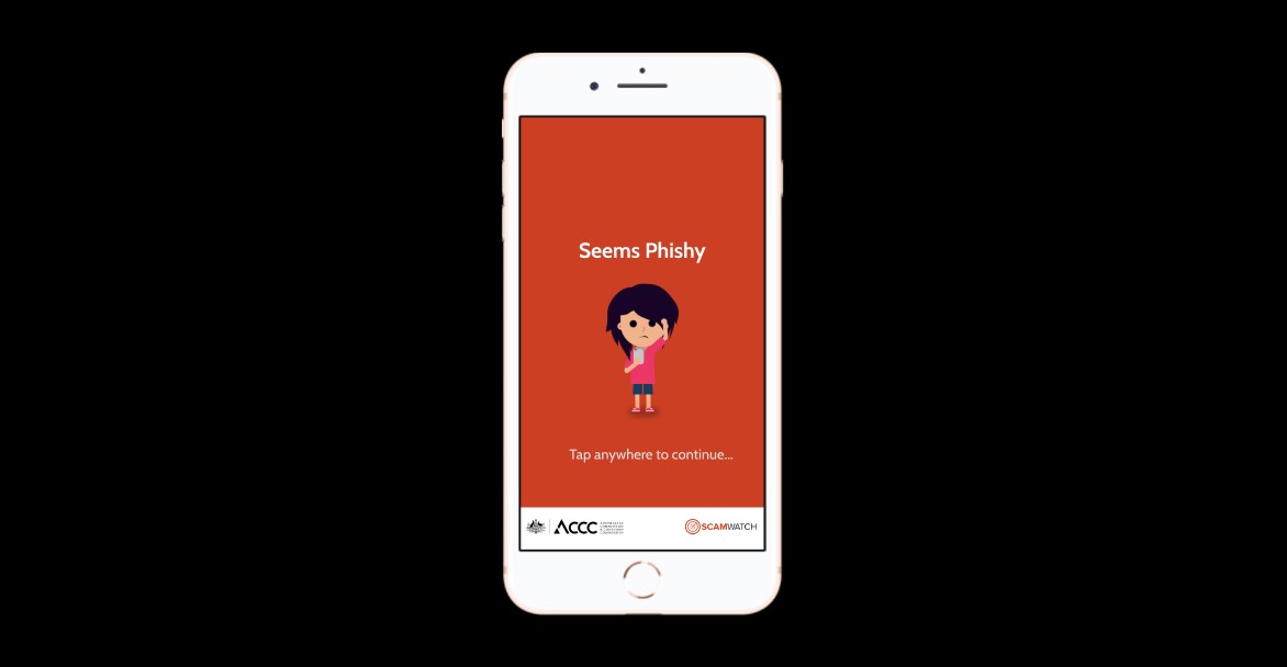 Screenshot of the phone app
